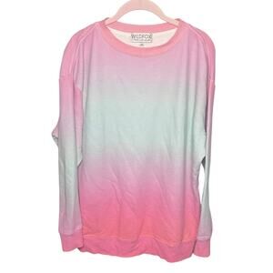 Wildfox Island Ombre Sweatshirt Cotton Candy Size XS